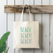 Dagelijks thema Blauw en Blauwgroen strand Tote Bag