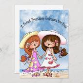 Dagelijks Wenskaart voor vriendschap met Verse Bedankkaart (Voorkant / Achterkant)