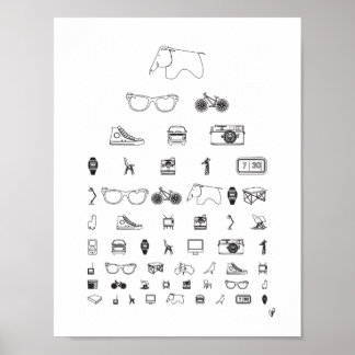 Dagelijks - wit poster