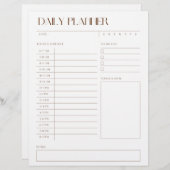 Dagelijkse aan-doe lijstanner (Voorkant / Achterkant)