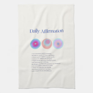 dagelijkse affirmaties theedoek