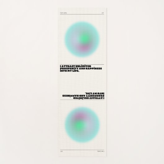 dagelijkse affirmaties yogamat (Voorkant)