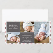 DAGELIJKSE BABY | GEBOORTEAANKONDIGING AANKONDIGING (Voorkant / Achterkant)