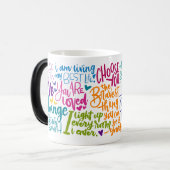 Dagelijkse bevestiging magische mok (Voorkant links)