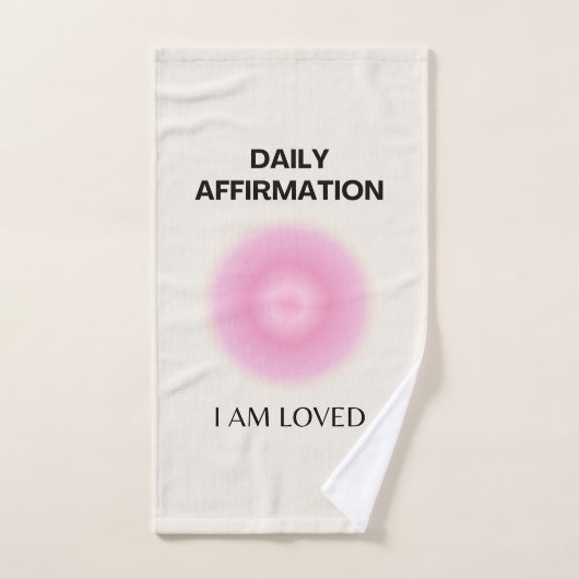Dagelijkse bevestiging, positieve bevestiging, Spi Bad Handdoek (Handdoek)