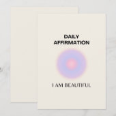 Dagelijkse bevruchting van beweringen bedankkaart (Voorkant / Achterkant)