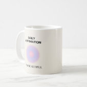 Dagelijkse bevruchting van beweringen koffiemok (Voorkant links)