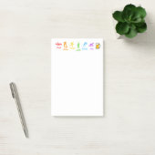 Dagelijkse crawl memo's post-it® notes (Kantoor)