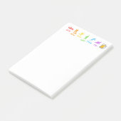 Dagelijkse crawl memo's post-it® notes (Schuin)