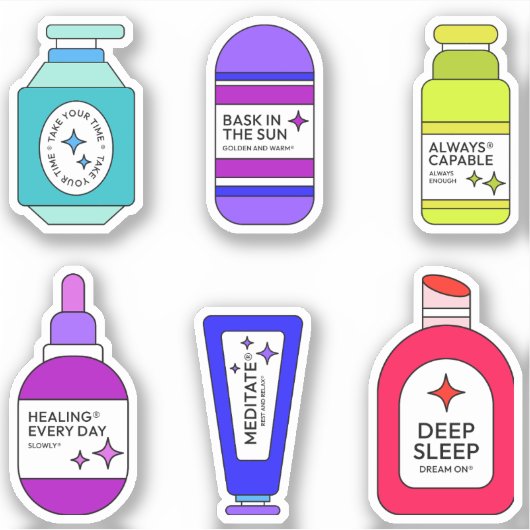 Dagelijkse dosis positiviteit - Motivatie flesvoed Sticker (Voorkant)