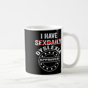 Dagelijkse dyslexie koffiemok