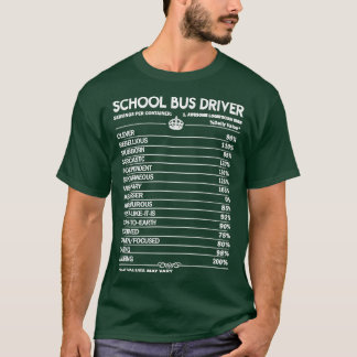 Dagelijkse factor schoolbusbestuurder 2 cadeau t-shirt