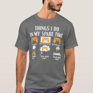 Dagelijkse gamingplanning voor gamers en cadeau vo t-shirt