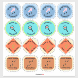 Dagelijkse Groei Affirmatie Stickerblad Sticker
