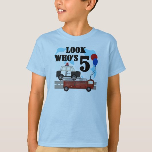 Dagelijkse helden 5e verjaardag t-shirt (Voorkant)