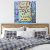 dagelijkse herinnering canvas afdruk (Insitu (Slaapkamer))