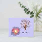 Dagelijkse herinnering - Levensboom Briefkaart (Staand voorkant)