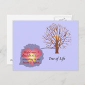 Dagelijkse herinnering - Levensboom Briefkaart (Voorkant / Achterkant)