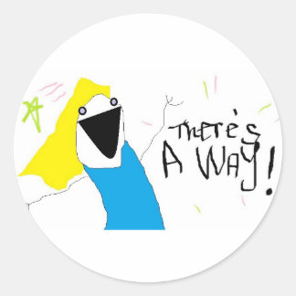 Dagelijkse herinneringen, aanmoediging, winst, je  ronde sticker