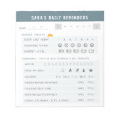 Dagelijkse herinneringen ADHD-Notitieblok Notitieblok (Voorkant)