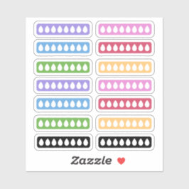Dagelijkse hydratatie tracker sticker