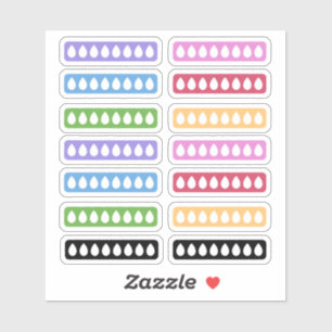 Dagelijkse hydratatie tracker sticker