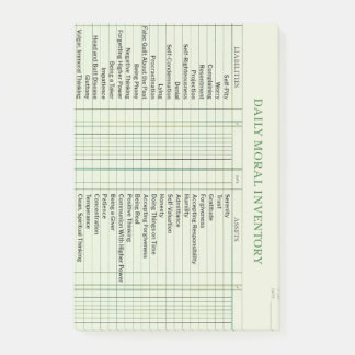 Dagelijkse Kaart van de Morele Inventaris Post-it Post-it® Notes