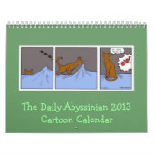 Dagelijkse kalender voor Cartoon Abyssiniërs 2013 (Hoes)