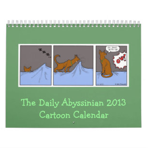 Dagelijkse kalender voor Cartoon Abyssiniërs 2013