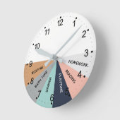 Dagelijkse Kleuren schema Ronde Klok (Hoek)