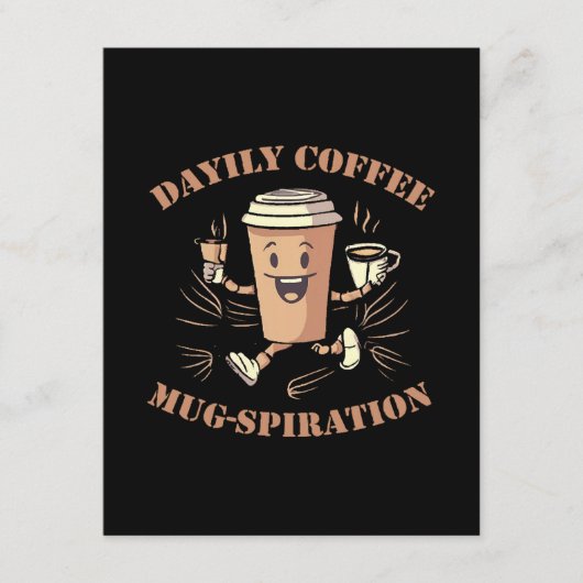 Dagelijkse koffie Mugspiratie Informatiekaartje (Voorkant)