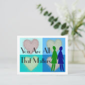 Dagelijkse lesbiennes en cadeautjes briefkaart (Staand voorkant)