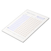 Dagelijkse minimalistische gewoonte tracker notitieblok (Schuin)