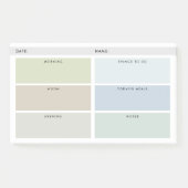 Dagelijkse Organisator - Gedmuteerde schaduwen Post-it® Notes (Voorkant)