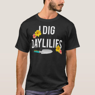 Dagelijkse overloop bij het dig Daylilies Vloertui T-shirt