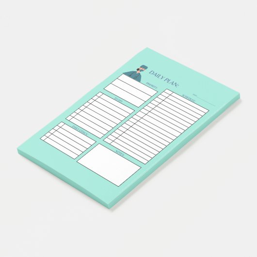 DAGELIJKSE PLAN NURSE POST-IT® NOTES (Schuin)