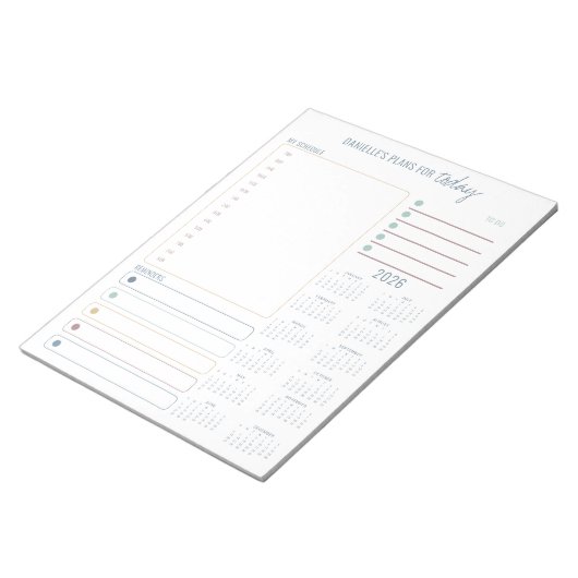 Dagelijkse Planner 2026 Agenda Notities en To Do L Notitieblok (Schuin)