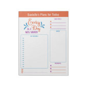 Dagelijkse planner Elke dag citaat Doelen Notities Notitieblok (Gedraaid)