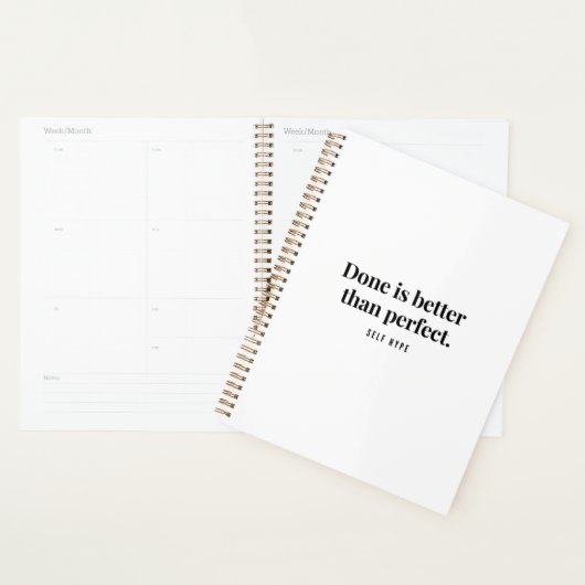 Dagelijkse planner - klaar is beter dan perfect - (Display)
