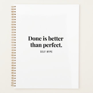 Dagelijkse planner - klaar is beter dan perfect -