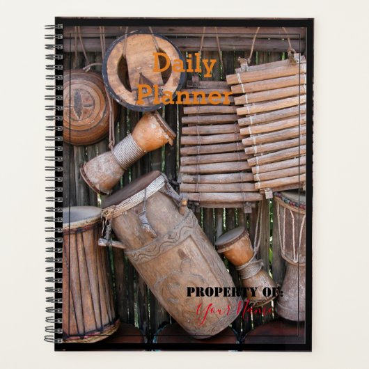 Dagelijkse planner met drumthema - HAMbWG (Voorkant)