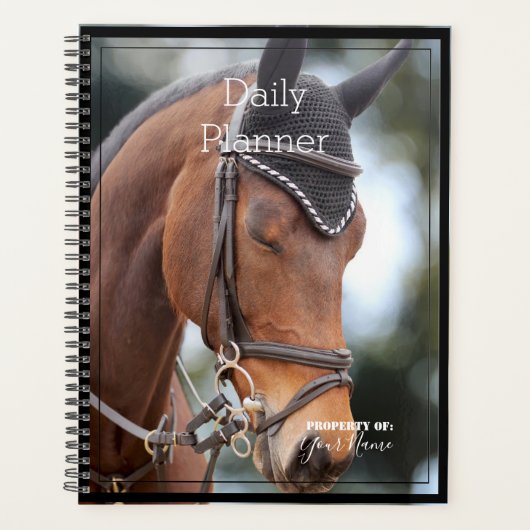 Dagelijkse planner met een mooi paard - HAMbWG (Voorkant)