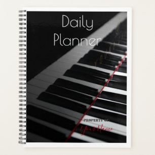 Dagelijkse planner met een Pianothema - HAMbWG