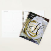 Dagelijkse planner met monogram - Witte Roos (Display)