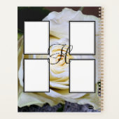 Dagelijkse planner met monogram - Witte Roos (Achterkant)