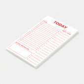 Dagelijkse planner om een minimalistisch ontwerp v post-it® notes (Schuin)