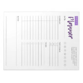 Dagelijkse Planner Pad Notitieblok (Voorkant)