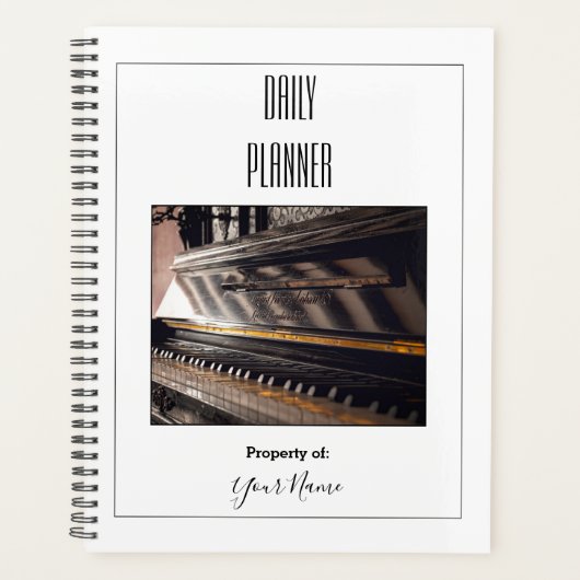 Dagelijkse planner - Piano - HAMbWG (Voorkant)