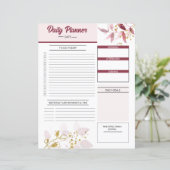  dagelijkse planner Sjabloon (Staand voorkant)