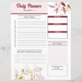  dagelijkse planner Sjabloon (Voorkant)